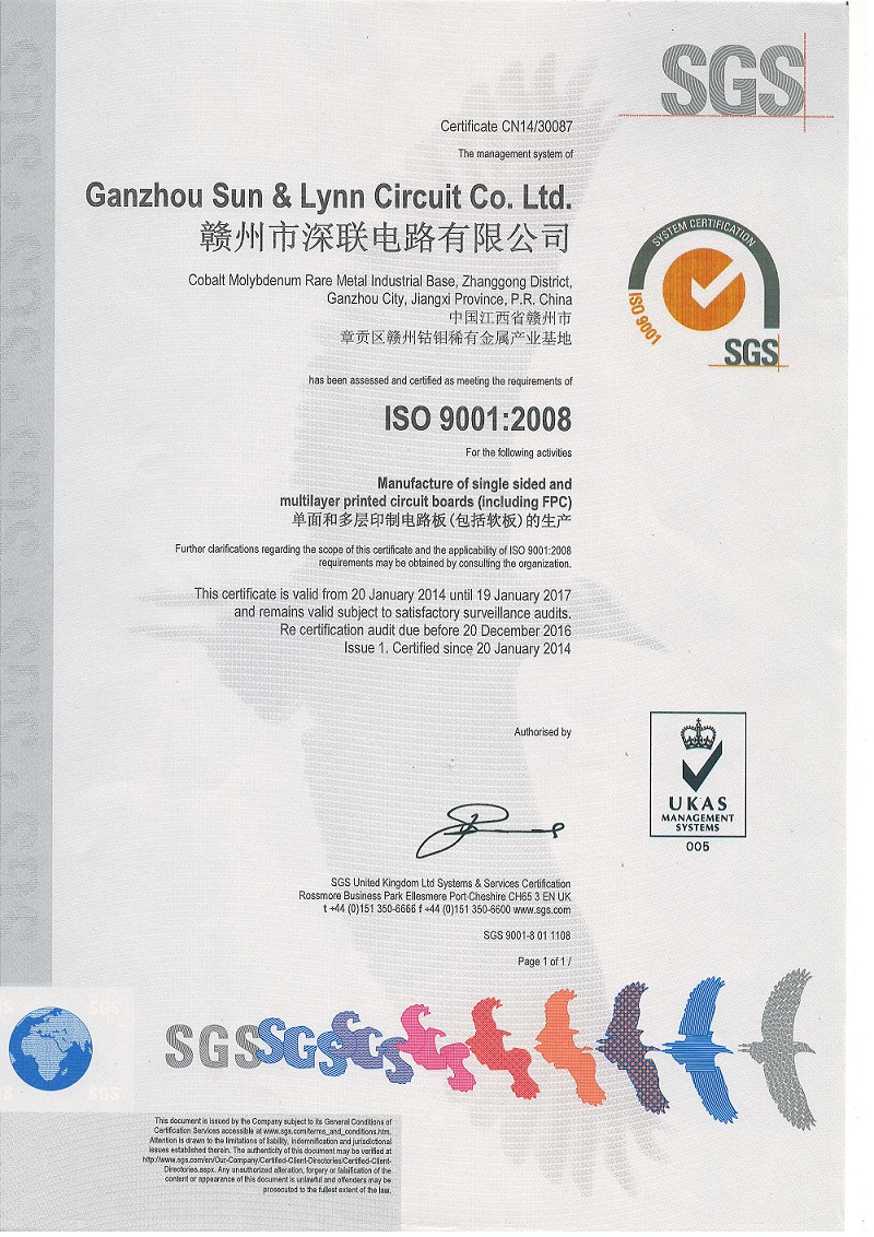 ISO9001-2008證書