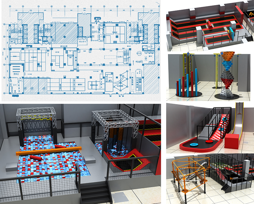 蹦床運(yùn)動公園嗨馬案例