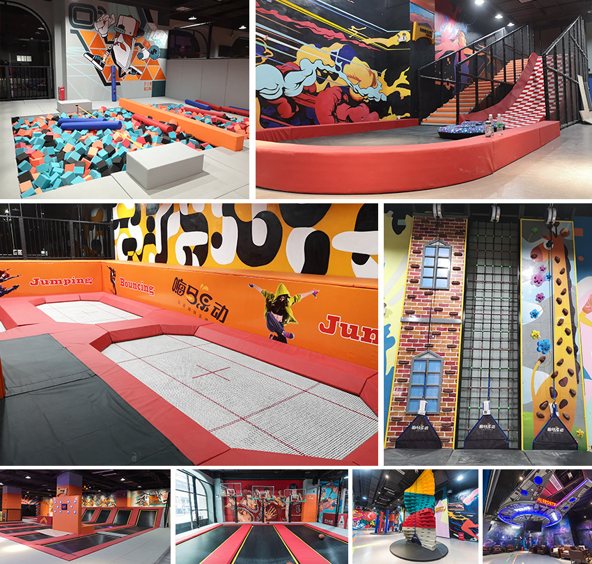 蹦床運(yùn)動公園實體圖